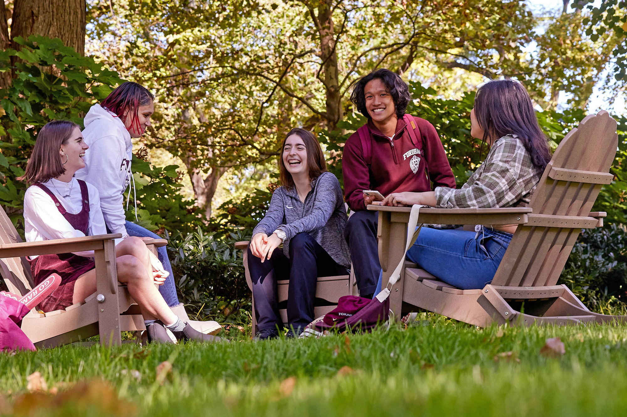 Fordham students in central park